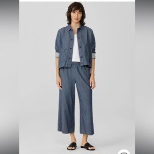 Eileen Fisher Airy Organic Cotton Twill Pant Suit